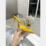 Manolo Blahnik LURUM Satin Crystal Embellished Mules