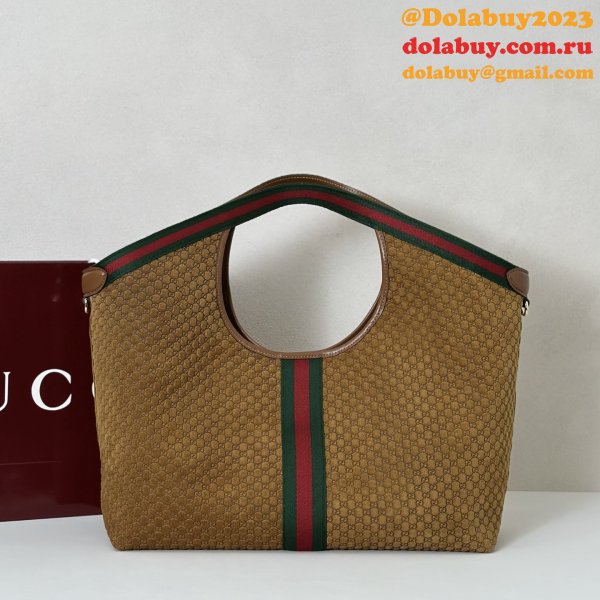 Gucci 853971 Giglio Large Tote GG Canvas Bag