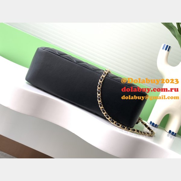Wholesale Replica AS5187 Sheepskin Black Camera Bag
