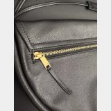 HALFMOON SOFT TRIOMPHE BAG IN SUPPLE SHINY LAMBSKIN