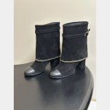 2026 CC Womens Sheepskin Short Knight Boots