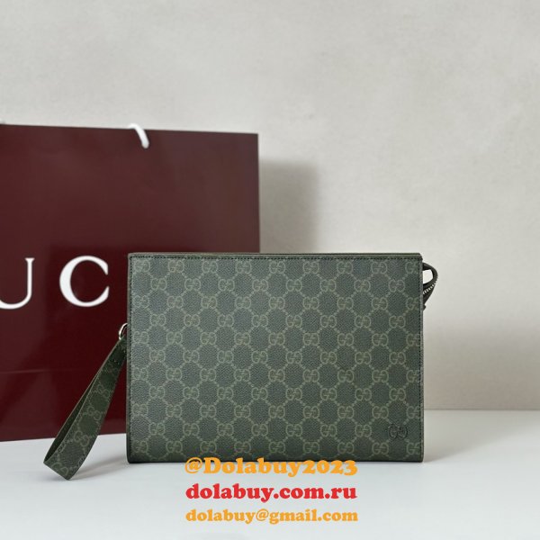 Gucci GG Monogram Small Pouch Men #768255 Luxury Bag