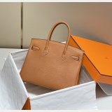 Hermes Birkin 35cm Togo leather Handbags Golden-Brown