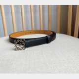 Top Loewe Pebble Grain Calf Anagram Belt 2.0CM