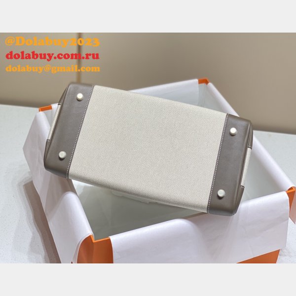 Hermes Birkin 35cm Canvas Swift Handbags