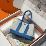 Top Quality Hermes human handmade stiching Garden Party Bag 23cm