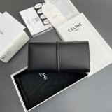 CELINE 16 Large Shiny Calf Leather Wallet