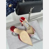 Jimmy Choo Saeda Pumps with Crystals