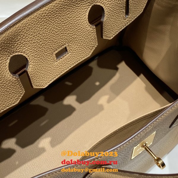 Hermes Birkin 35cm Togo leather Handbags Light Brown