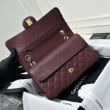 TOP CC Classical 25cm Flap 1112 Caviar leather Handbags