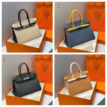 Hermes Birkin 35cm Togo leather Color blocking Handbags