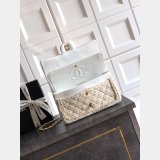 2026 CC Tweed FLAP BAG Beige
