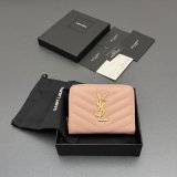 CASSANDRE MATELASSE compact zip-around wallet