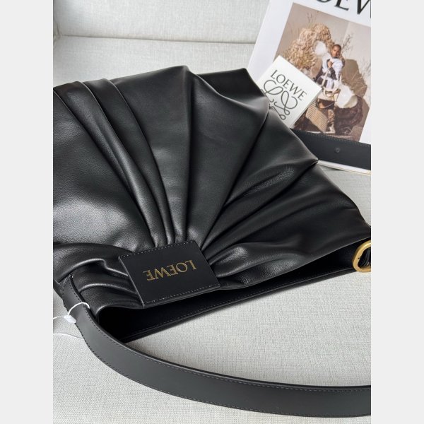 TOP LOEWE Draped tote in mellow nappa lambskin