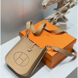 Best Hermes Mini 17CM Evelyne Bag Togo Leather