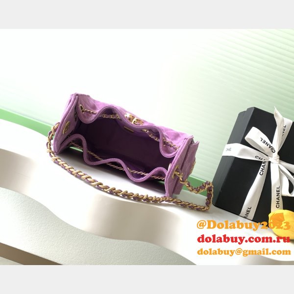 Best CC AS5631 25 Hobo Metallic Grained Calfskin Bag