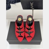 Top Quality YSL EMILIE mules in satin crepe