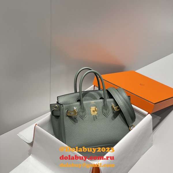 Top 20CM hermes Mini birkin togo With Strap