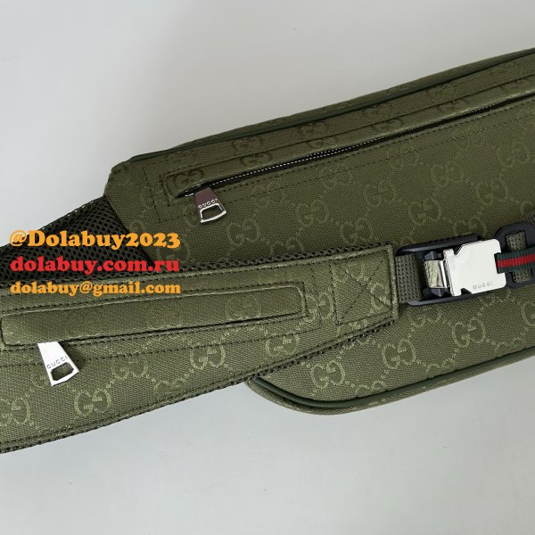 Gucci Replica 834459 GG Canvas Large Belt Bag