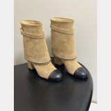 2026 CC Womens Sheepskin Short Knight Boots