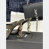 Saint Lauren OPYUM mules in satin crepe