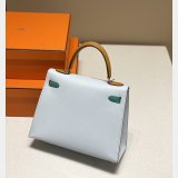 Luxury Hermes Human handmade stiching Kelly Bag Epsom 25/28cm