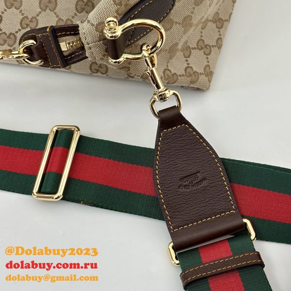 Gucci Canvas Horsebit Hobo Shoulder 864485 Bag