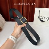 Top Loewe Supple Grain Calf Round Soft Belt 3.2CM
