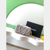 Top Clutch With Chain AP4986 Printed Fabric & Gold-tone Metal Bag