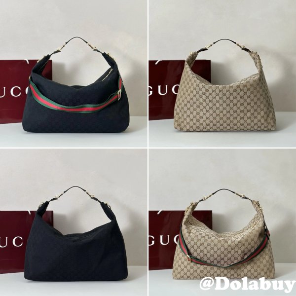 Gucci Canvas Horsebit Hobo Shoulder 864485 Bag
