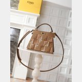 Top Fendi Peekaboo I See U Petite Calf leather Bag