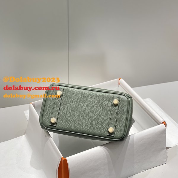 Top 20CM hermes Mini birkin togo With Strap