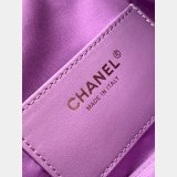 Best CC AS5631 25 Hobo Metallic Grained Calfskin Bag