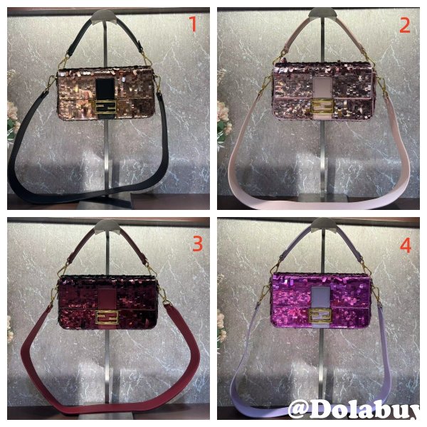 whloesale Fendi Sequin Baguette Bag