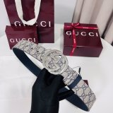 Reversible belt with Interlocking G buckle 4CM