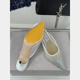JIMMY CHOO crystal-embellished mesh mules
