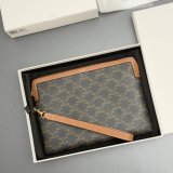 Celine TRIOMPHE Print Clutch