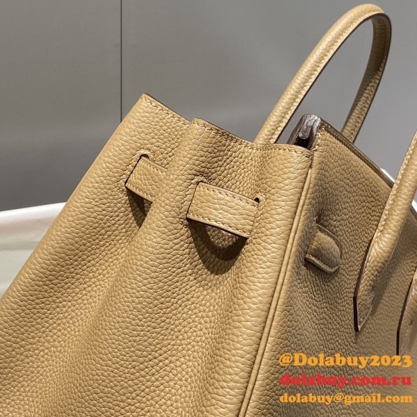 Hermes Birkin 35cm Togo leather Handbags Light Brown