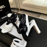 CC 26 Lambskin And Silk high heel Sandals