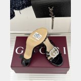 Women's slide sandal with crystal Interlocking G