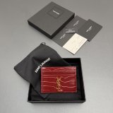 CASSANDRE MATELASSE card case in grain leather