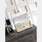 2026 CC Tweed FLAP BAG Beige
