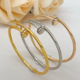 Juste un Clou bracelet small model reverse-set diamonds