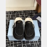 2026 prada Suede mules