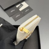 CASSANDRE MATELASSE ZIP AROUND WALLET IN GRAIN LEATHER