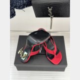 Saint Lauren OPYUM mules in satin crepe