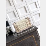 2026 CC Tweed FLAP BAG beige-pink