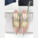 Jimmy Choo Bing Mules with Crystal Strap