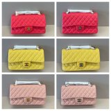 AAA+ Quality FLAP CC 25cm Caviar Leather Handbag