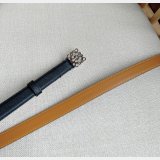 Top Loewe Pebble Grain Calf Anagram Belt 2.0CM